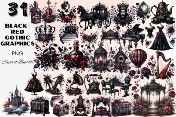 Download Dark Gothic Graphics Clipart Bundle - Premium Bundle