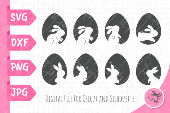 Download Easter Eggs Svg | Rabbit Silhouette Png - Silhouette png Collection